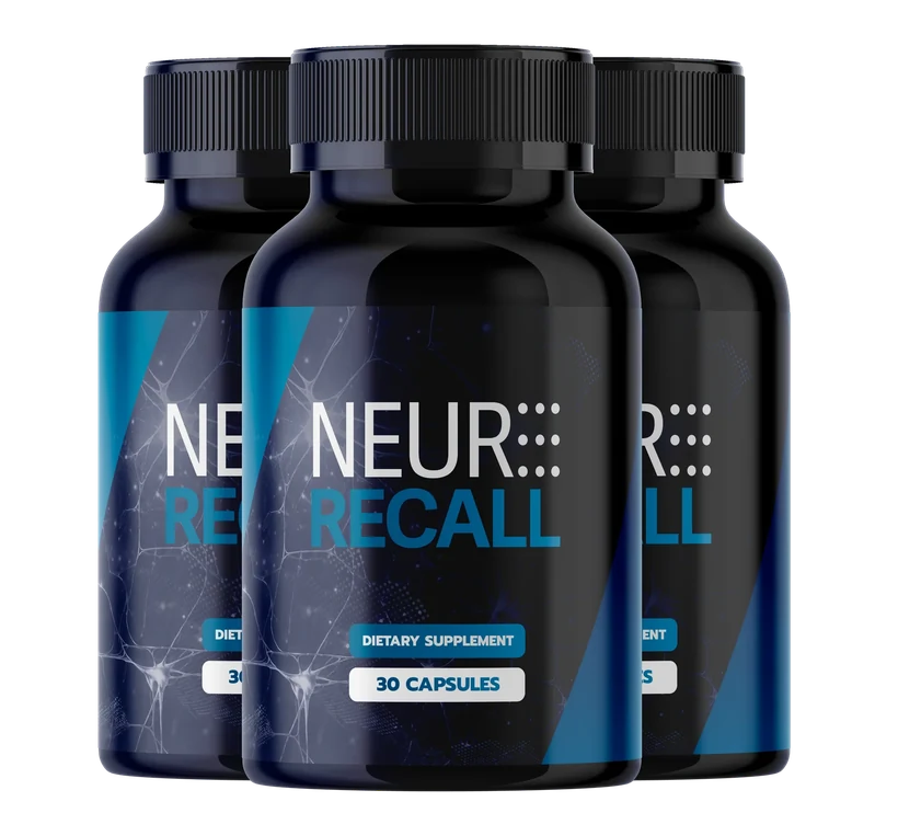 NeuroRecall memory and focus supplement bottles